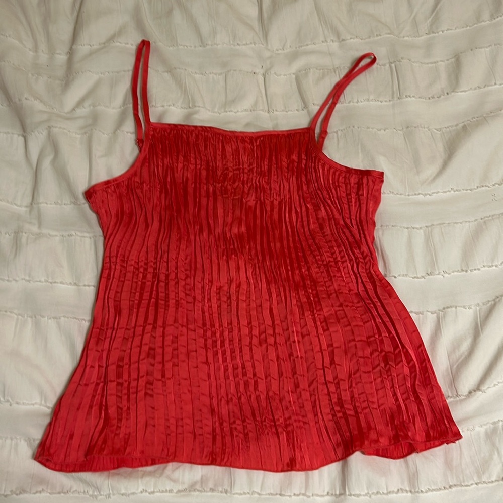 A New Day Fuschia Pink Pleated top NWT size small